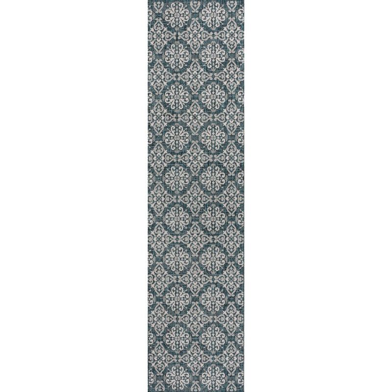 Amora Traditional Mediterranean Tile Design Indoor/Outdoor Area Rug