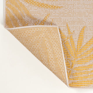 Isla Coastal Cottage Palm Frond Border Indoor/Outdoor Area Rug