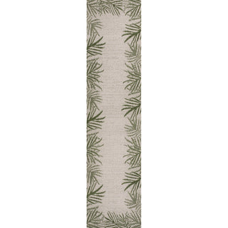 Isla Coastal Cottage Palm Frond Border Indoor/Outdoor Area Rug