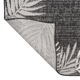 Isla Coastal Cottage Palm Frond Border Indoor/Outdoor Area Rug