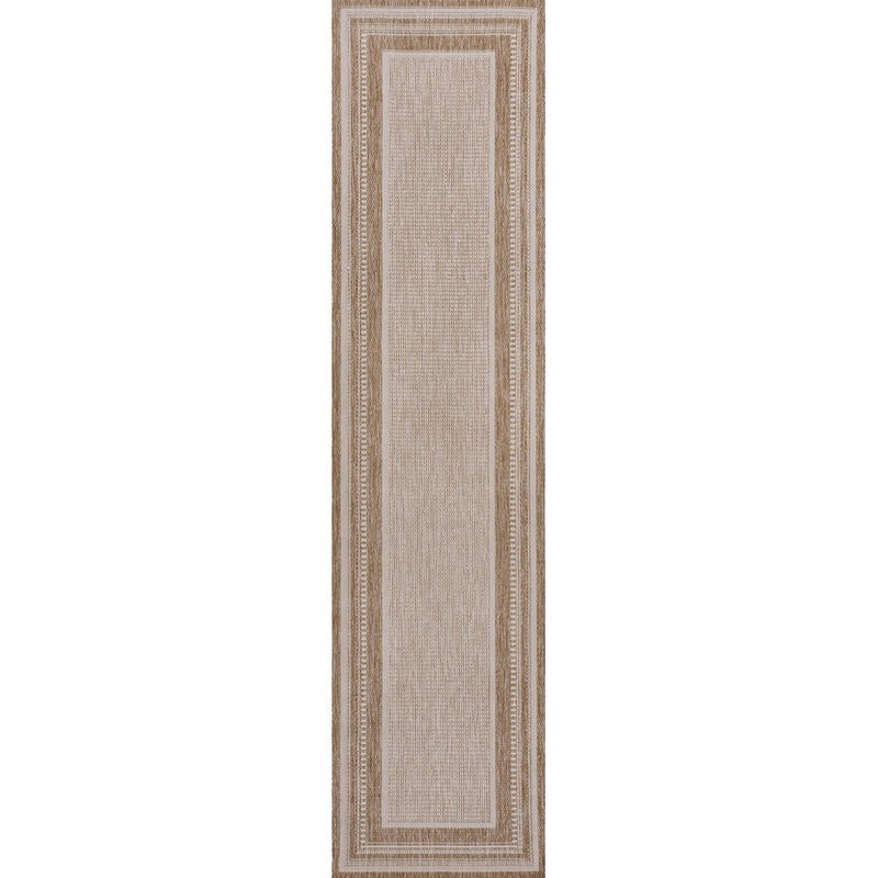 Beckett Classic Casual Border Stripe Indoor/Outdoor Area Rug