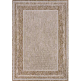 Beckett Classic Casual Border Stripe Indoor/Outdoor Area Rug