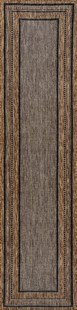 Beckett Classic Casual Border Stripe Indoor/Outdoor Area Rug