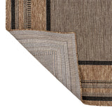 Beckett Classic Casual Border Stripe Indoor/Outdoor Area Rug