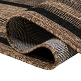 Beckett Classic Casual Border Stripe Indoor/Outdoor Area Rug