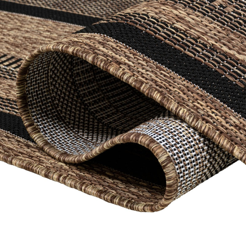 Beckett Classic Casual Border Stripe Indoor/Outdoor Area Rug