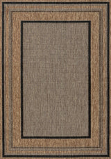 Beckett Classic Casual Border Stripe Indoor/Outdoor Area Rug