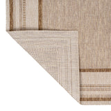 Beckett Classic Casual Border Stripe Indoor/Outdoor Area Rug