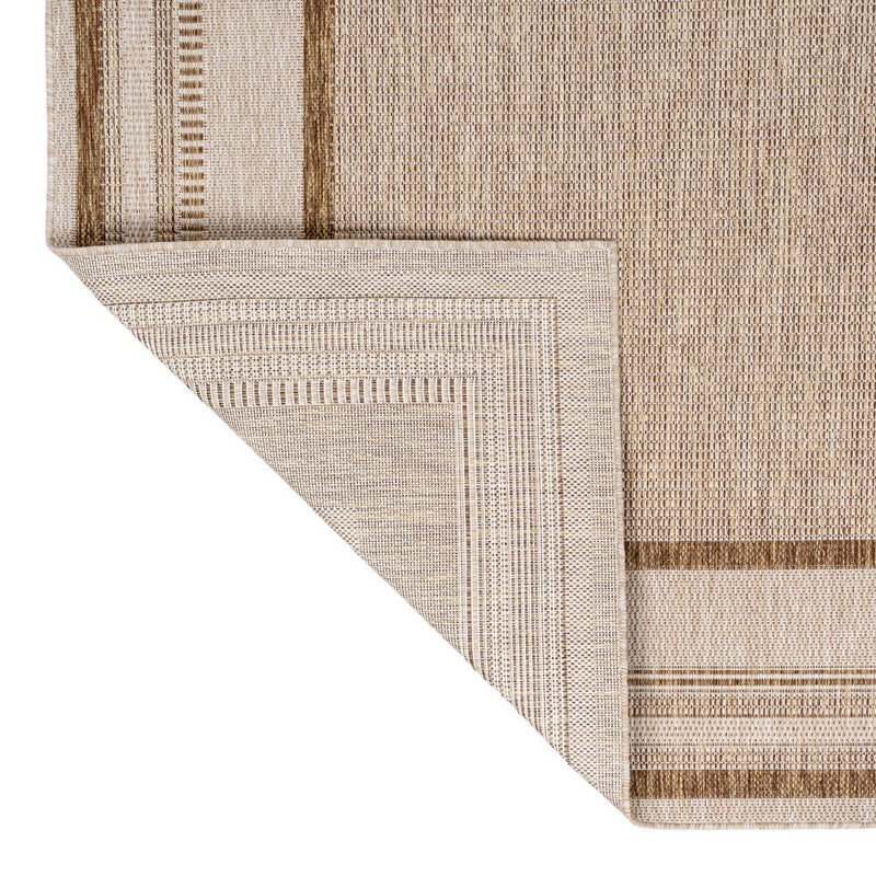 Beckett Classic Casual Border Stripe Indoor/Outdoor Area Rug