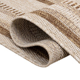 Beckett Classic Casual Border Stripe Indoor/Outdoor Area Rug
