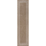 Dover Classic 3-Stripe Border Indoor/Outdoor Area Rug