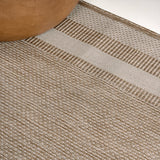 Dover Classic 3-Stripe Border Indoor/Outdoor Area Rug