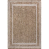 Dover Classic 3-Stripe Border Indoor/Outdoor Area Rug