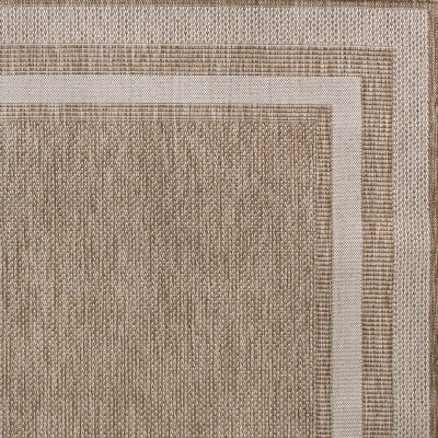 Dover Classic 3-Stripe Border Indoor/Outdoor Area Rug