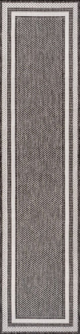 Dover Classic 3-Stripe Border Indoor/Outdoor Area Rug
