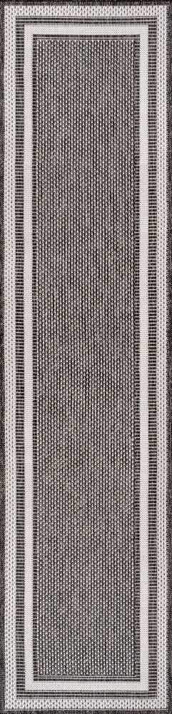 Dover Classic 3-Stripe Border Indoor/Outdoor Area Rug