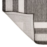 Dover Classic 3-Stripe Border Indoor/Outdoor Area Rug