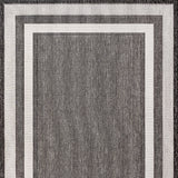 Dover Classic 3-Stripe Border Indoor/Outdoor Area Rug