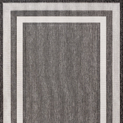 Dover Classic 3-Stripe Border Indoor/Outdoor Area Rug