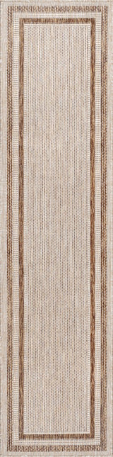 Dover Classic 3-Stripe Border Indoor/Outdoor Area Rug