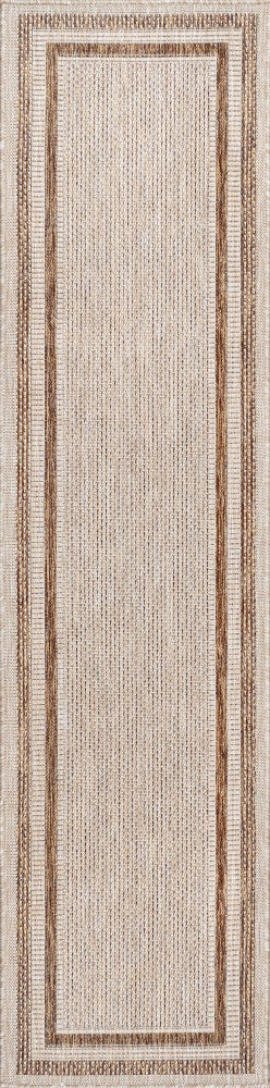 Dover Classic 3-Stripe Border Indoor/Outdoor Area Rug