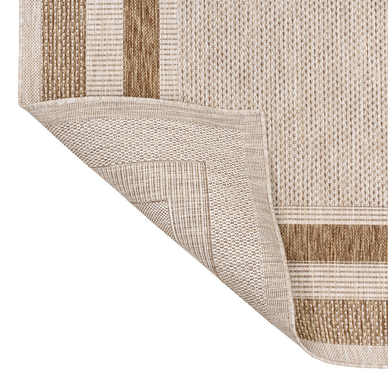 Dover Classic 3-Stripe Border Indoor/Outdoor Area Rug