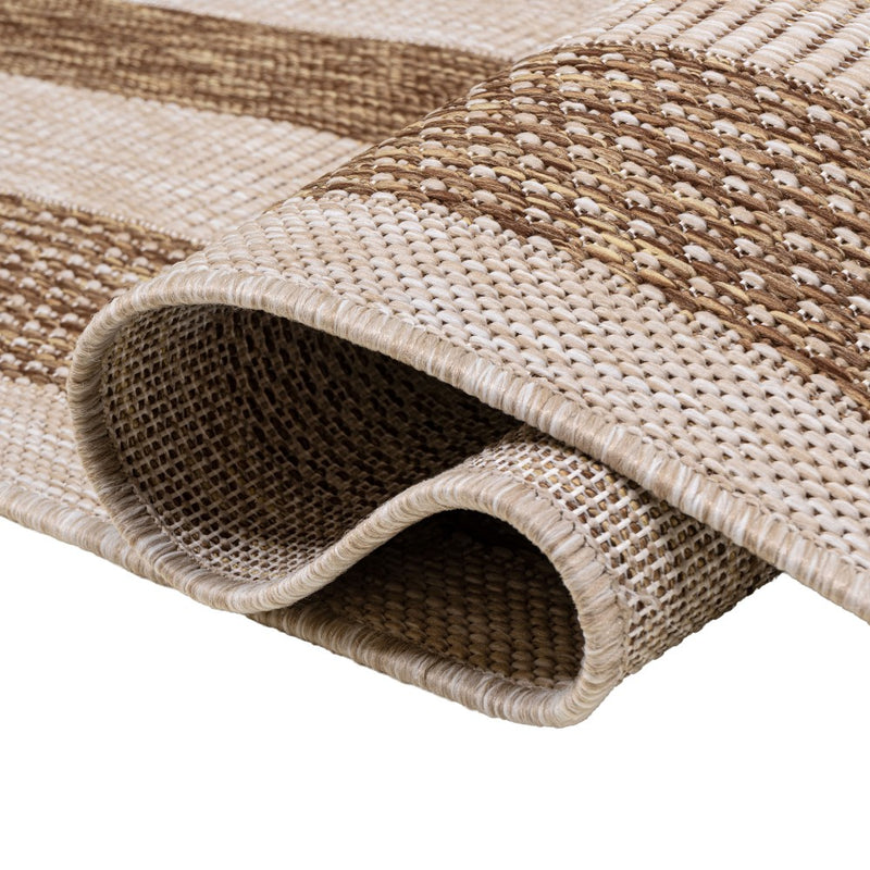Dover Classic 3-Stripe Border Indoor/Outdoor Area Rug