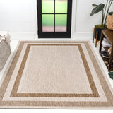 Dover Classic 3-Stripe Border Indoor/Outdoor Area Rug