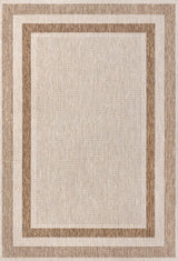 Dover Classic 3-Stripe Border Indoor/Outdoor Area Rug
