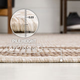 Dover Classic 3-Stripe Border Indoor/Outdoor Area Rug