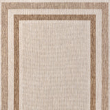 Dover Classic 3-Stripe Border Indoor/Outdoor Area Rug