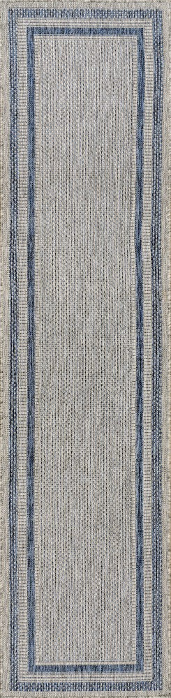 Dover Classic 3-Stripe Border Indoor/Outdoor Area Rug