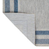 Dover Classic 3-Stripe Border Indoor/Outdoor Area Rug