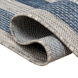 Dover Classic 3-Stripe Border Indoor/Outdoor Area Rug