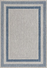 Dover Classic 3-Stripe Border Indoor/Outdoor Area Rug