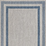 Dover Classic 3-Stripe Border Indoor/Outdoor Area Rug