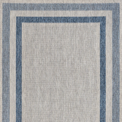 Dover Classic 3-Stripe Border Indoor/Outdoor Area Rug