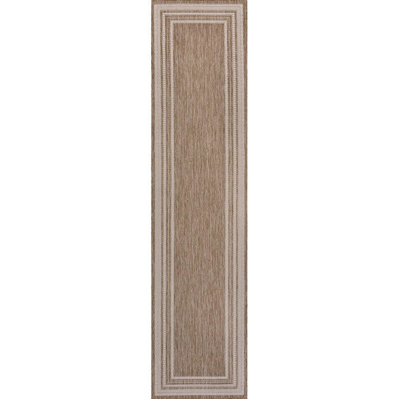 Lido Traditional Casual Pinstripe Border Area Rug
