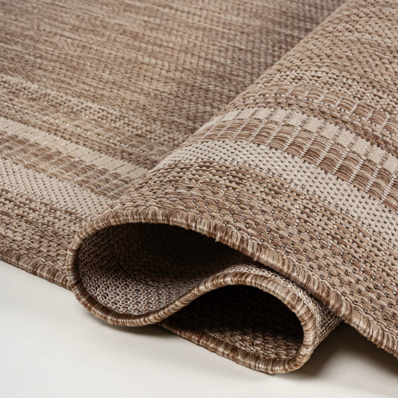Lido Traditional Casual Pinstripe Border Area Rug