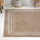 Lido Traditional Casual Pinstripe Border Area Rug