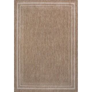 Lido Traditional Casual Pinstripe Border Area Rug
