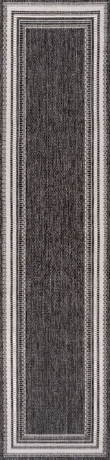 Lido Traditional Casual Pinstripe Border Area Rug