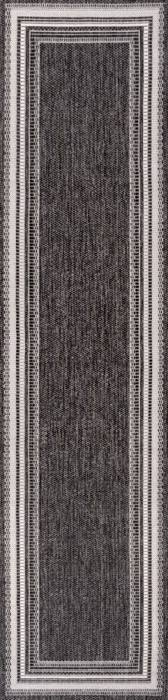 Lido Traditional Casual Pinstripe Border Area Rug