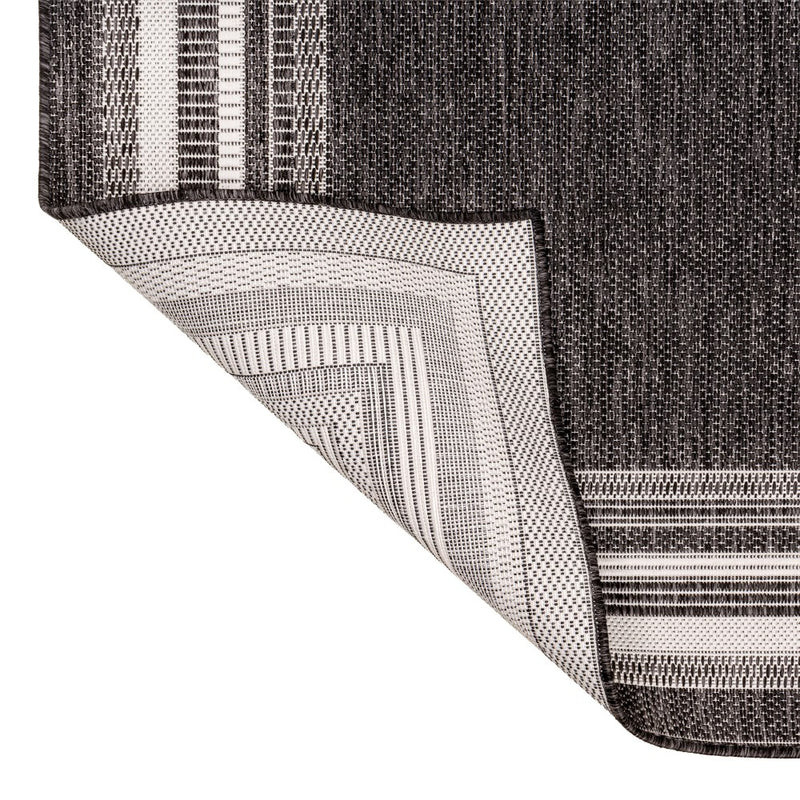 Lido Traditional Casual Pinstripe Border Area Rug