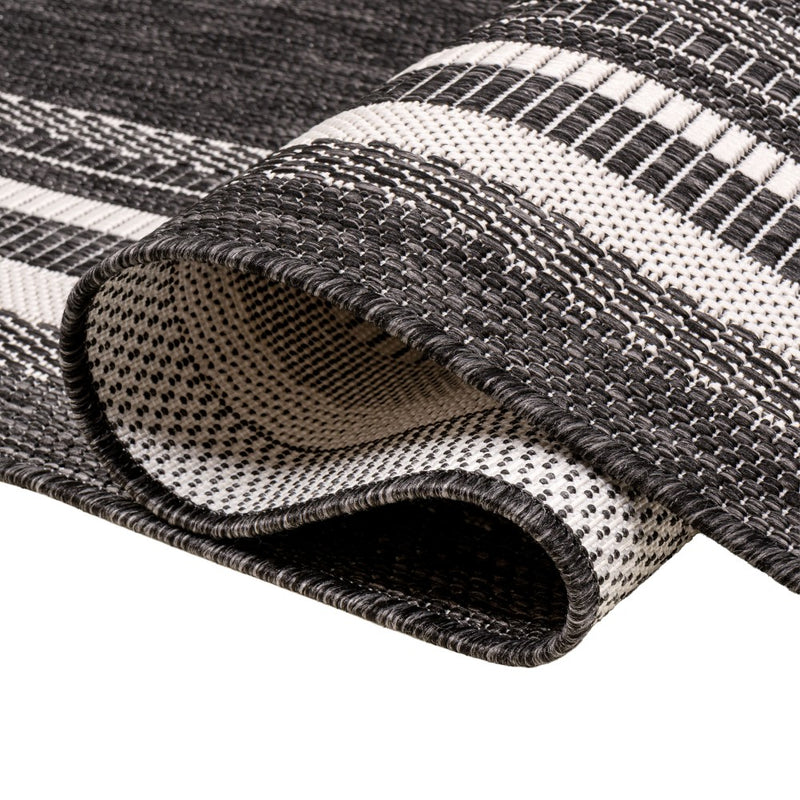Lido Traditional Casual Pinstripe Border Area Rug