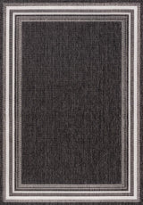 Lido Traditional Casual Pinstripe Border Area Rug
