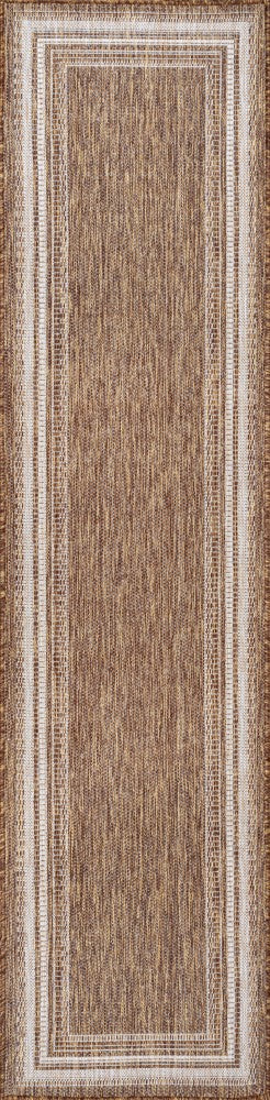 Lido Traditional Casual Pinstripe Border Area Rug