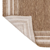 Lido Traditional Casual Pinstripe Border Area Rug