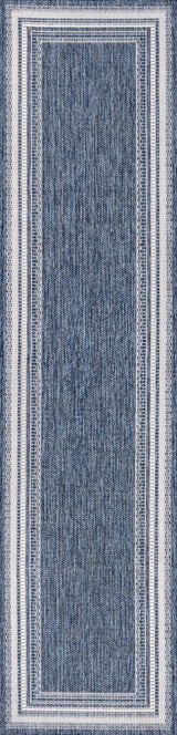 Lido Traditional Casual Pinstripe Border Area Rug