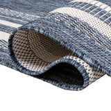 Lido Traditional Casual Pinstripe Border Area Rug